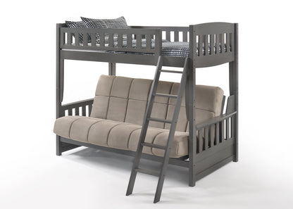 Cinnamon Twin/Full Futon Bunk Bed Frame