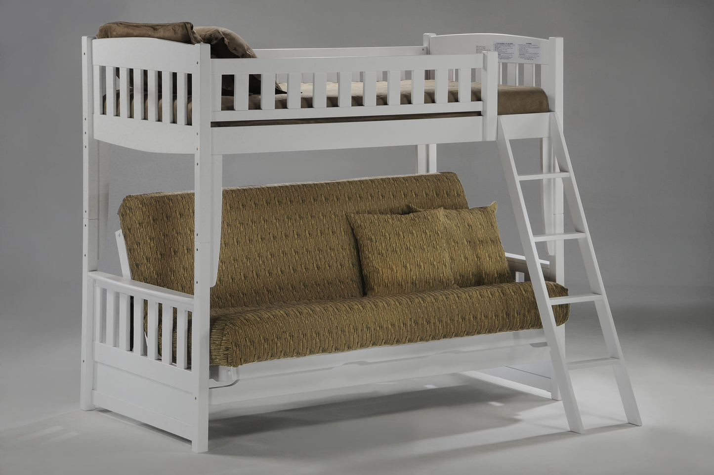 Cinnamon Twin/Full Futon Bunk Bed Frame