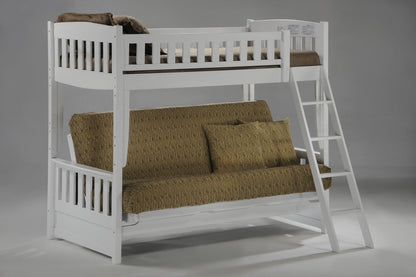 Cinnamon Twin/Full Futon Bunk Bed Frame