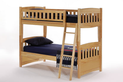 Cinnamon Twin/Twin Bunk Bed Frame