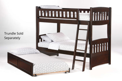 Cinnamon Twin/Twin Bunk Bed Frame