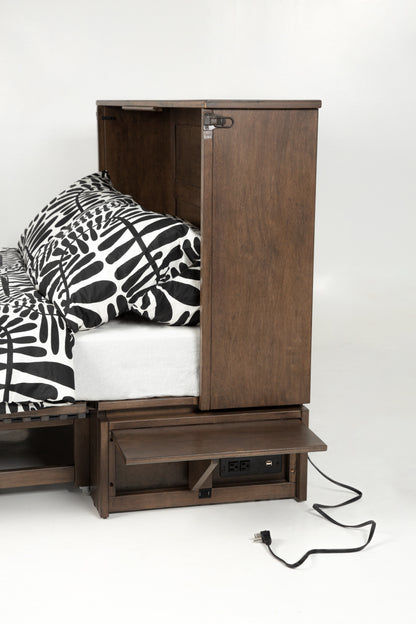 Louvre Murphy Cabinet Bed (w/ Trays)
