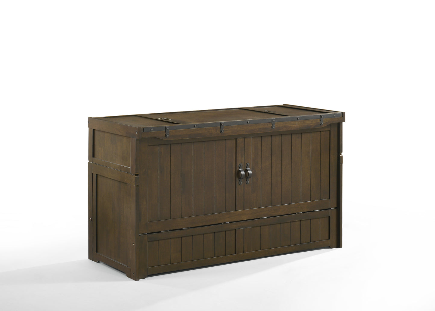 Rustic Cube Murphy Cabinet Bed
