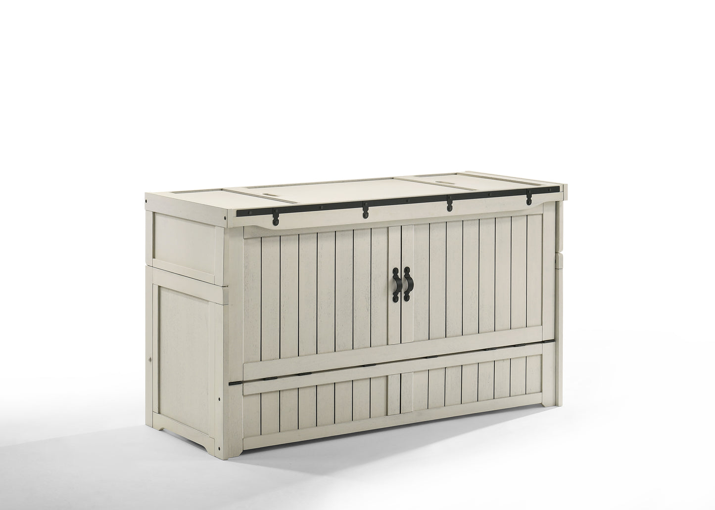 Rustic Cube Murphy Cabinet Bed