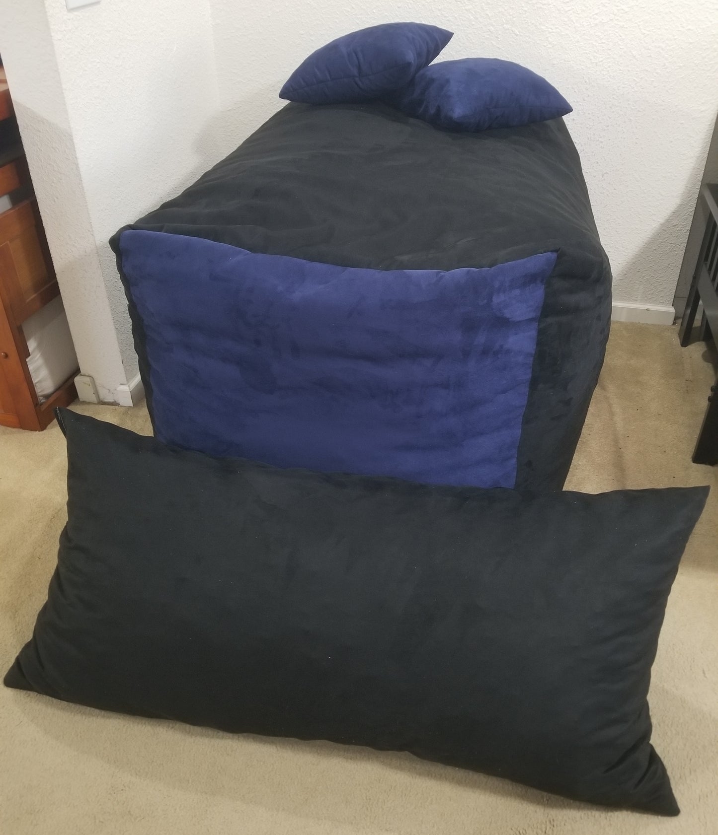 Nesting Loveseat Set - The Free Standing Pillow Bean Bag Lounger!