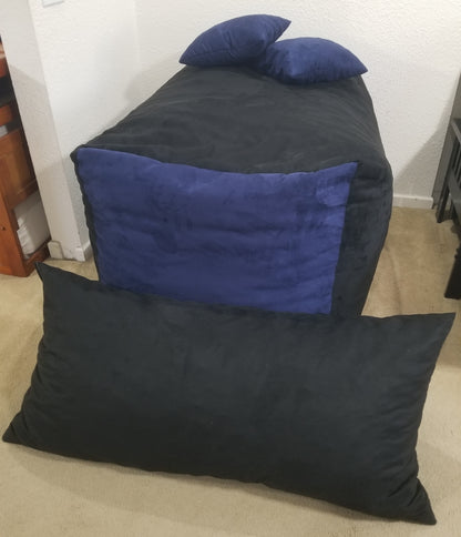 Nesting Loveseat Set - The Free Standing Pillow Bean Bag Lounger!