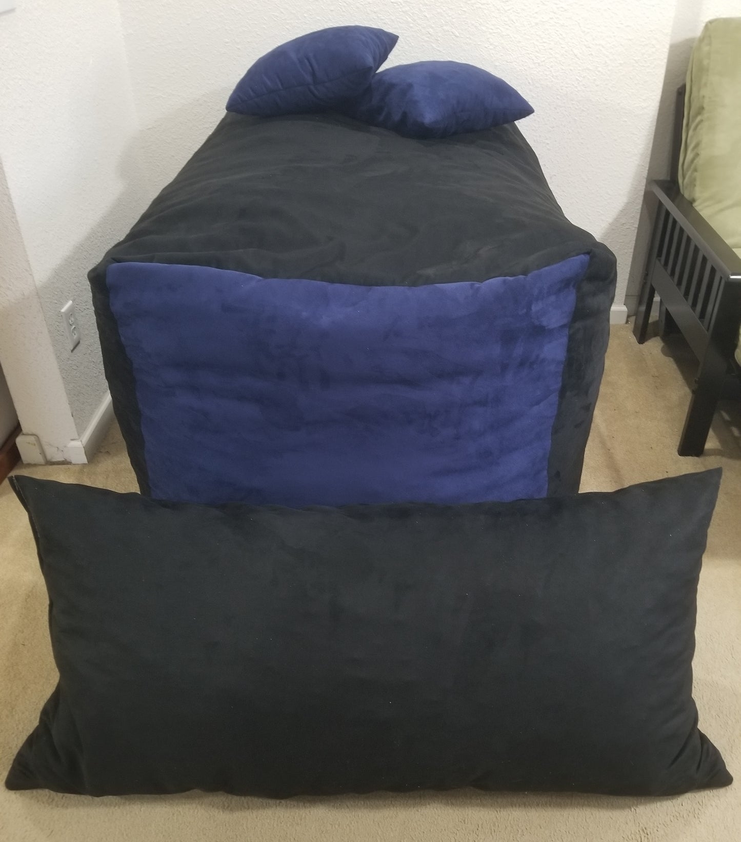 Nesting Loveseat Set - The Free Standing Pillow Bean Bag Lounger!