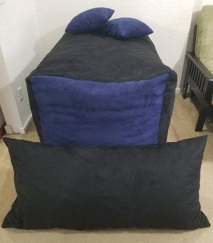 Nesting Loveseat Set - The Free Standing Pillow Bean Bag Lounger!