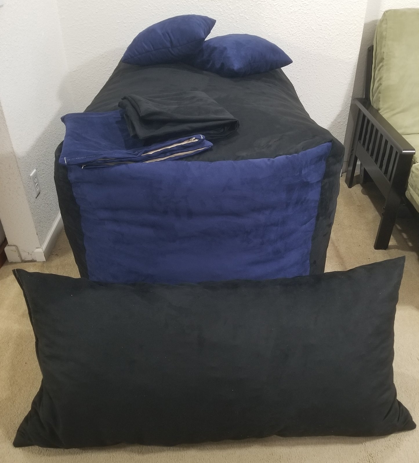 Nesting Loveseat Set Zippered Accessory Pillow Covers
