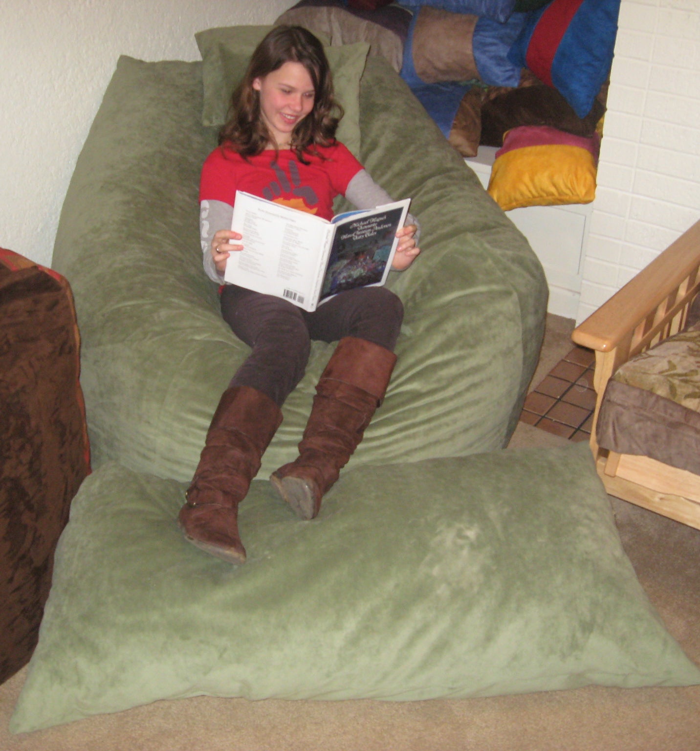 Nesting Loveseat Set - The Free Standing Pillow Bean Bag Lounger!