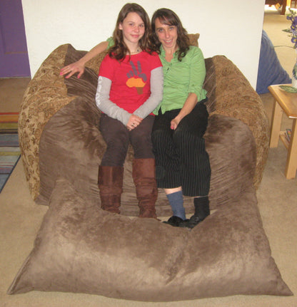 Nesting Loveseat Set - The Free Standing Pillow Bean Bag Lounger!